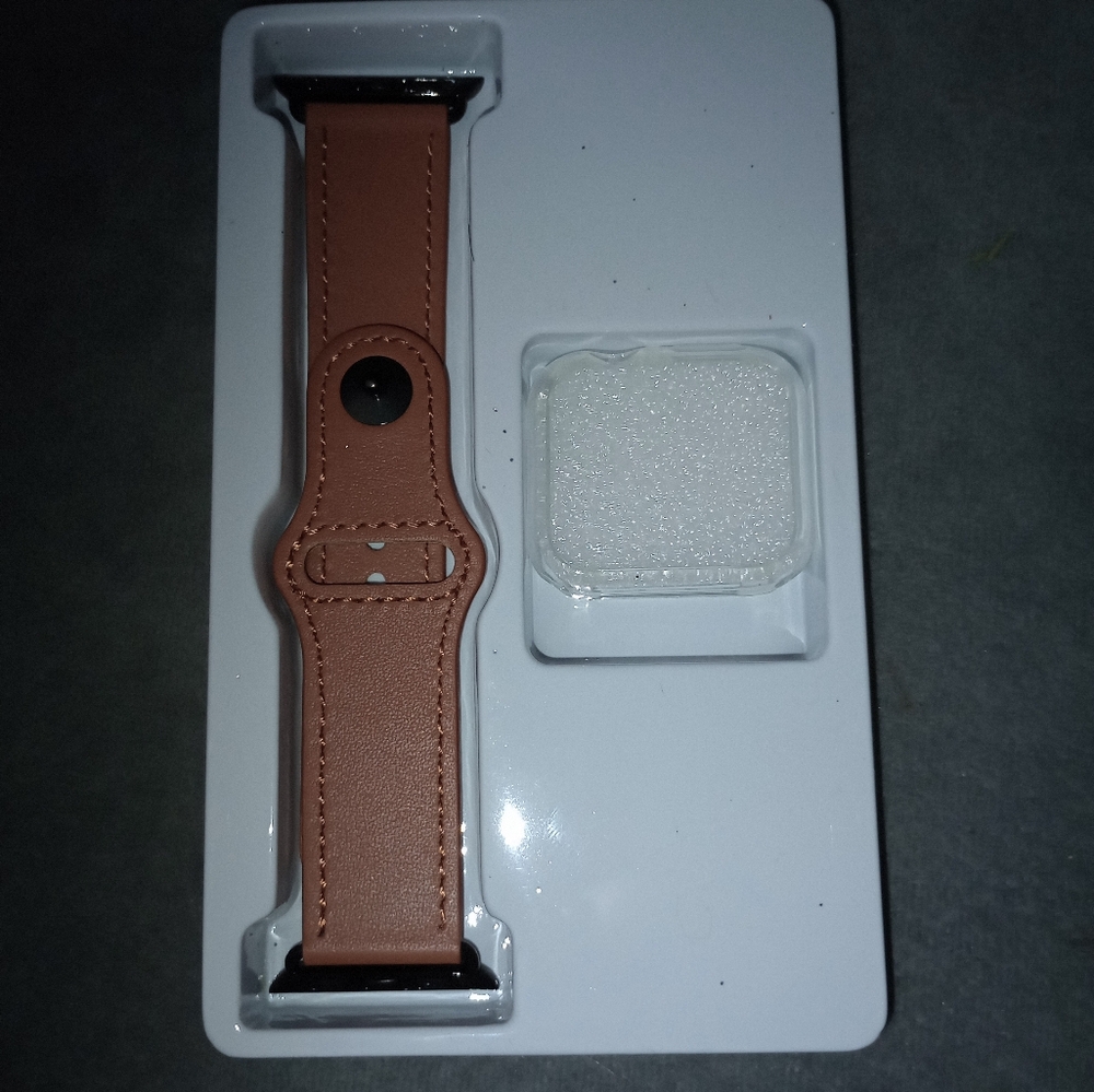 New Tan Leather Smartwatch Band